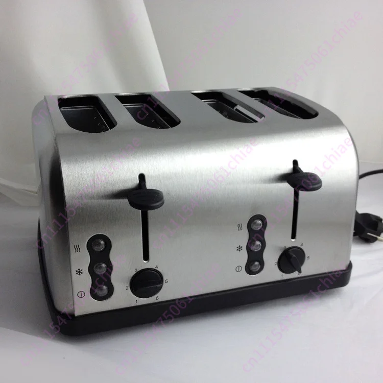 2-Slice 4-Slice Toaster Modern Design with Defrost Reheat Functions for Kitchen Use