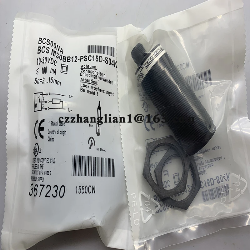 Interruptor do sensor de proximidade, BCS, M30B4I2-PSC15D-S04K, modelos completos, entrega rápida, novo