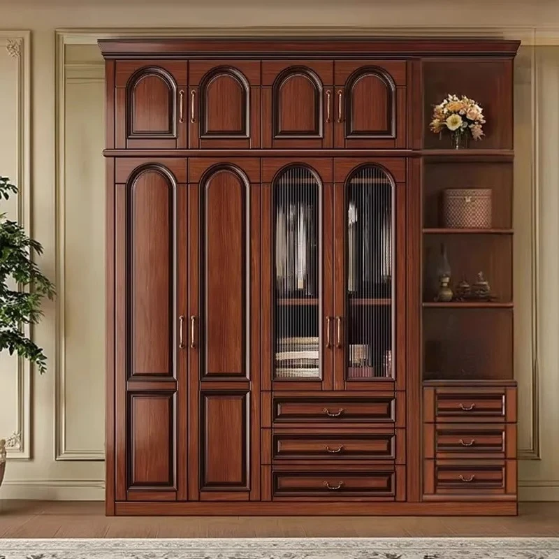 Door Wooden Wardrobe Walk In Mirror Cabinets Cupboard Drawers Living Room Wardrobe Organizer Jewelry Muebles Home Furniture