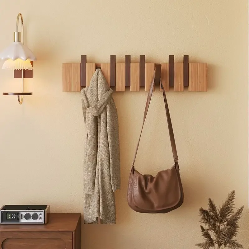 Wooden Piano Keys Coat Racks Wall Modern Art Coat Clothes Rack Storage Entrance Hall Cheap Rack Space Saving Wardrobes Display