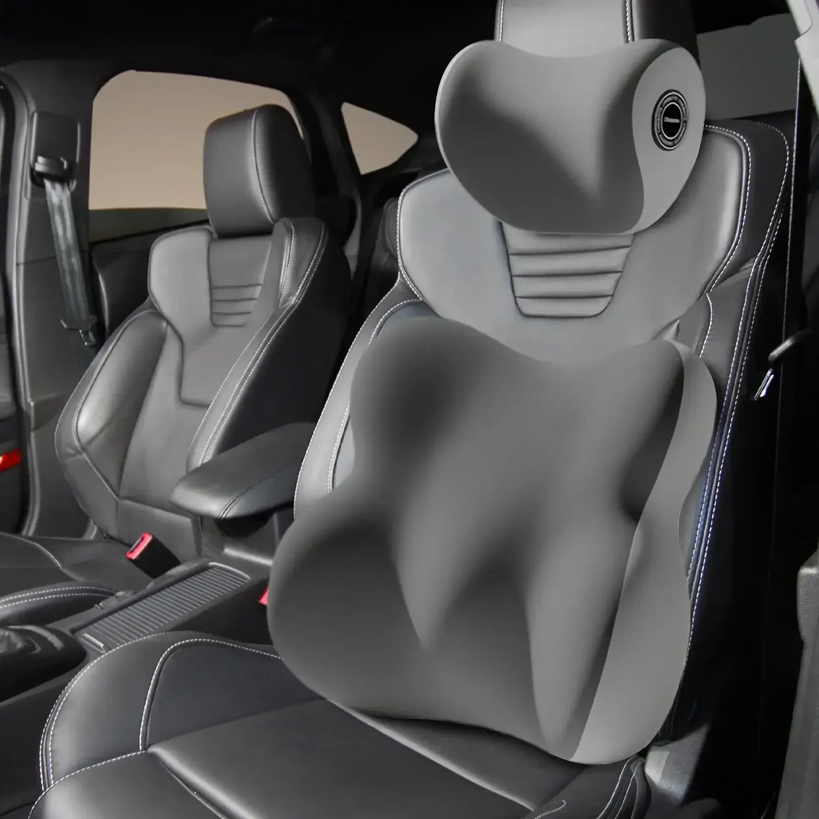 Coussin de nuque pour voiture, support lombaire protecteur en mousse à mémoire de forme, accessoires auto ergonomiques, appui-tête de siège de voiture, support lombaire pour véhicule