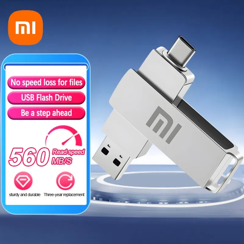 Xiaomi USB Flash Drive High Speed Pen Drive 2tb 1tb Usb 3. 0 Memory Stick 512gb Flash Pendrive Metal Memoria Usb Disk For Phone