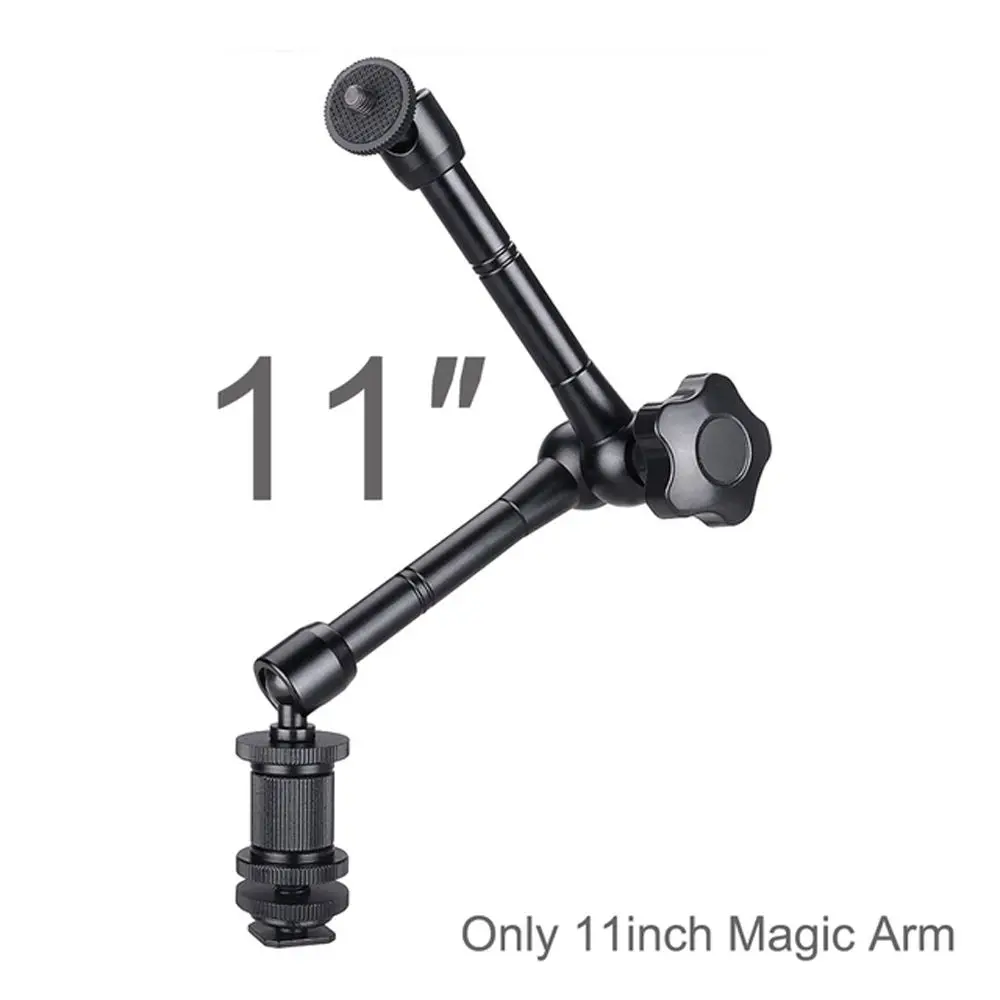 

SLR DSLR Camera Accessories LED Light Metal Camera Flash Mounting Monitor 11 Inch Super Clamp Magic Arm Magic Articulated Arm