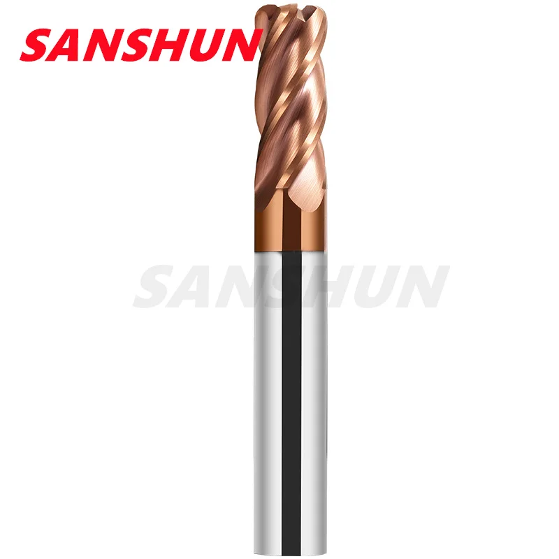 Corner Radius End Mill R Bullnose CNC Tungsten Carbide Steel Cutter Surface Machining Metal Router Tool 3 4 Flutes R0.5 R1 R2 R3