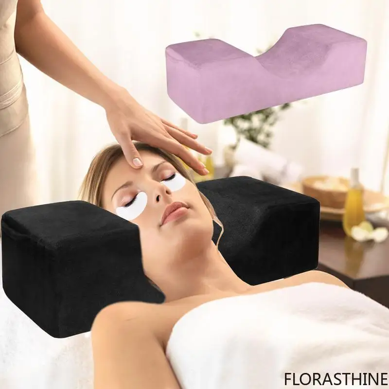 Lash Pillow Neck Support Eyelash Soft Pillow Grafting Eyelashes Foam Memory Extension with Pocket Makeup Salon