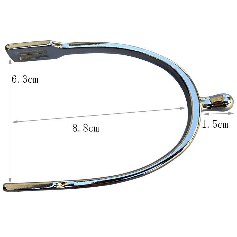 Шпоры из цинкового сплава для верховой езды, женские шпоры с ремешком, 15 мм, с коротким хвостовиком, шариковые концы, английские детские шпоры HorseTack