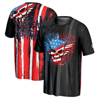T-Shirt for Men WWE Cody Rhodes Crowned Skull Wrestler's Top Retro style Kids Adults Round Neck Fashion T-shirt Clothing Tops