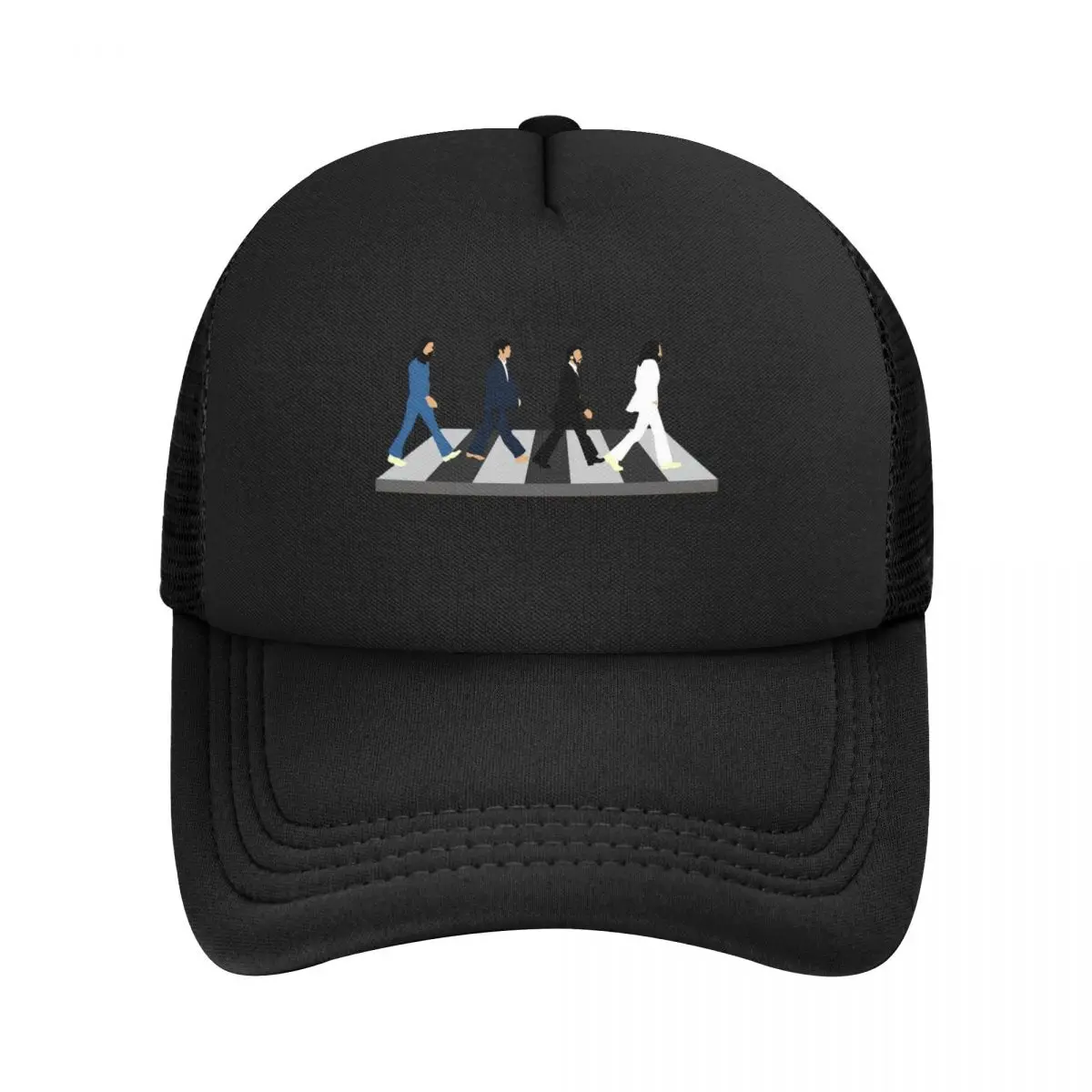 The Beatle Walking Road Merch Crew Mesh Baseball Caps Snapback Fashion Baseball Hats Breathable Casual Casquette Outdoor Unisex