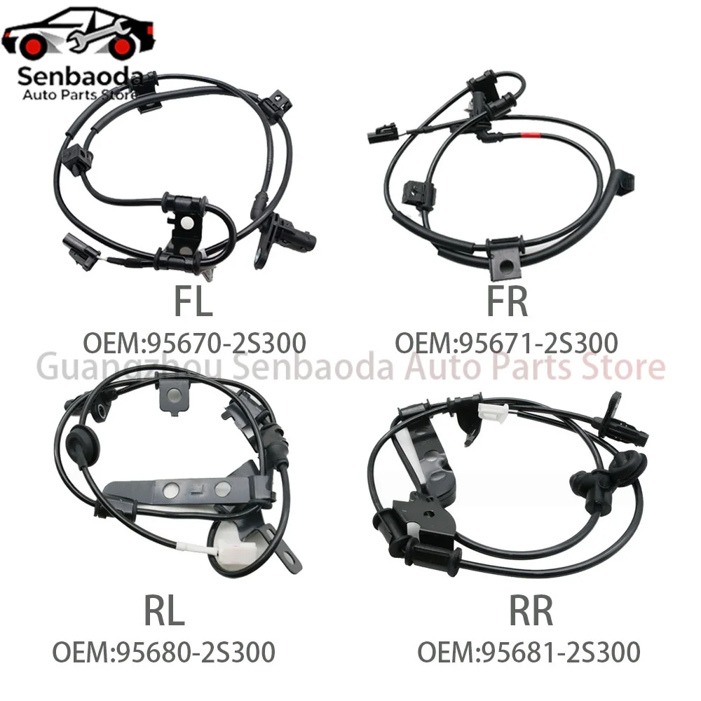 

95670-2S300 95671-2S300 Передний задний левый/правый датчик скорости колеса ABS для Hyundai Tucson 2010-2015 2.0L 95680-2S300 95681-2S300