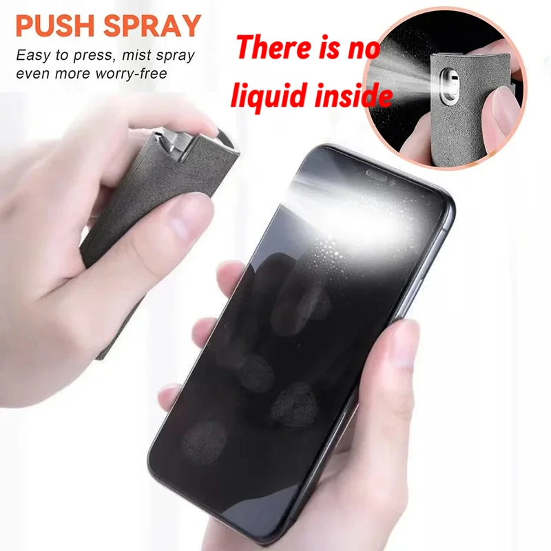 2In1 Mobile Phone Screen Cleaner Spray Bottle Set Computer PC Microfiber Cloth Wipe for iPhone iPad Macbook Screen Cleaning Tool