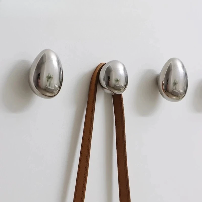 

Silver Ceramic Water Droplet Hook Entrance Hanging Clothes Hooks Decorative Hooks Key Hook Wall Shelf Storage Rack Organizer