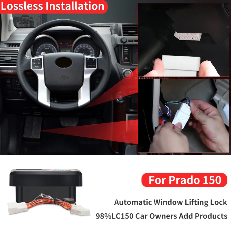 Automatic Closed Window + Lock Door OBD Module for Toyota Land Cruiser 150 LC150 2010-2017 2016 2015 2014 Interior Accessories