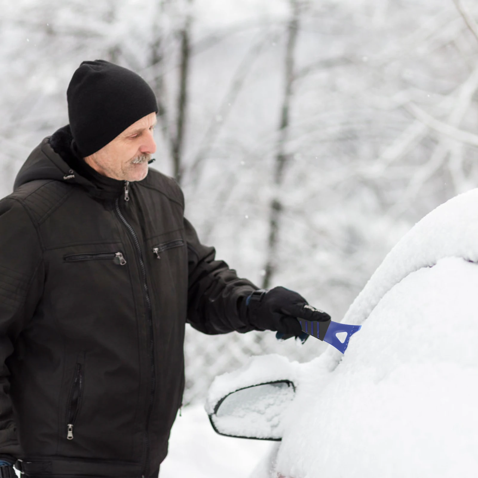 

2pcs Plastic Ice Scraper Snow Windshield Shovel Resistant Smooth Surface Durable Snow Shovel Not Harm