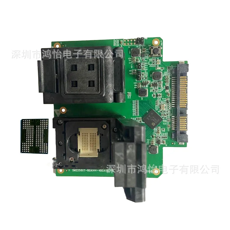 SM2259XT main control one to two 152/132 clamshell probe test fixture test rack 8CE test card opening