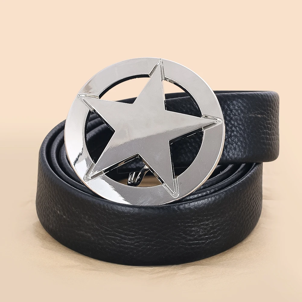 Metal Pentagram Western Belt Buckle Badge Vintage Jeans Accessories DIY Leather Craft West Cowboy Zinc Alloy Belt Buckle for Man