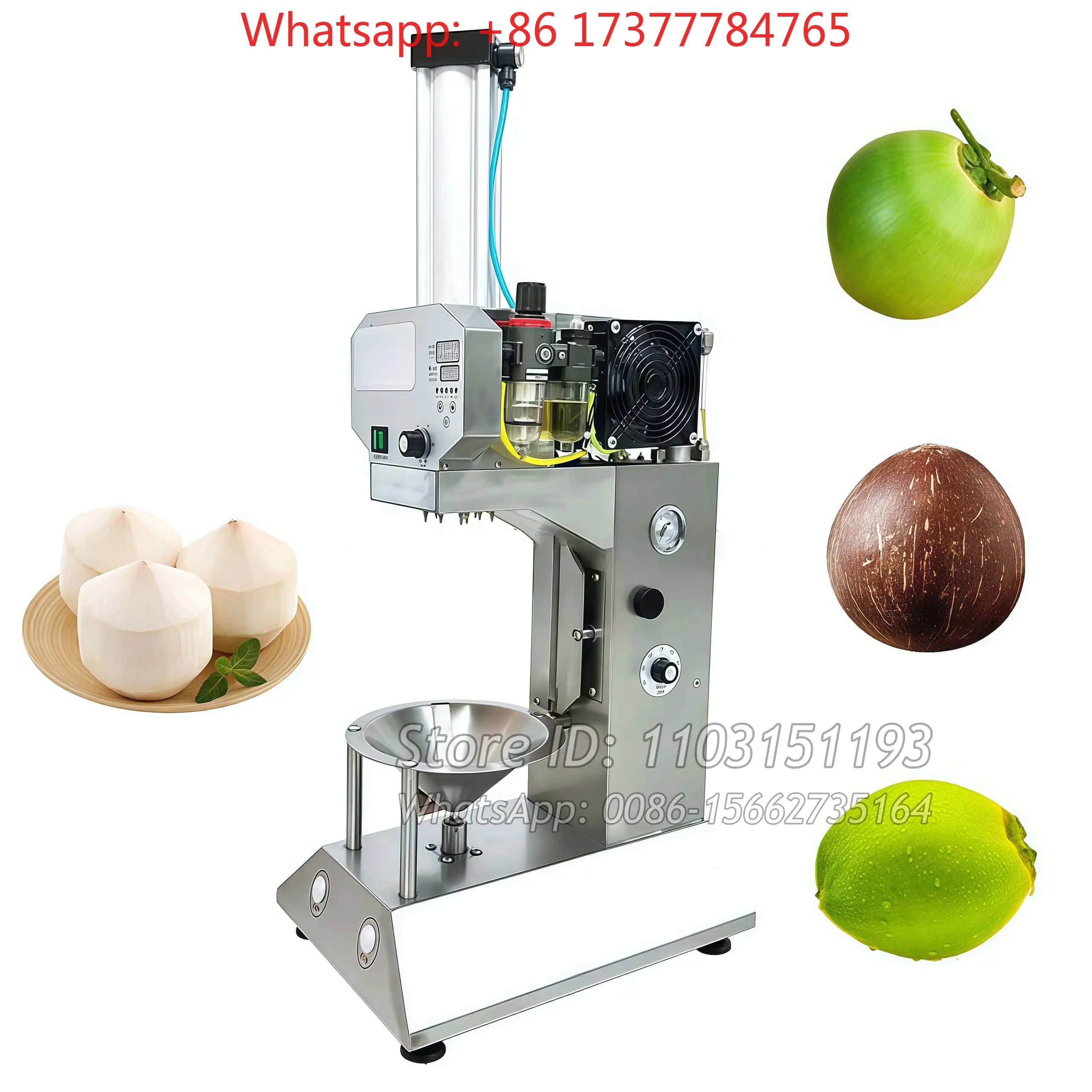 Green Coconut Shaving , Air Claw Fixed Manual Coconut Trimming Machine