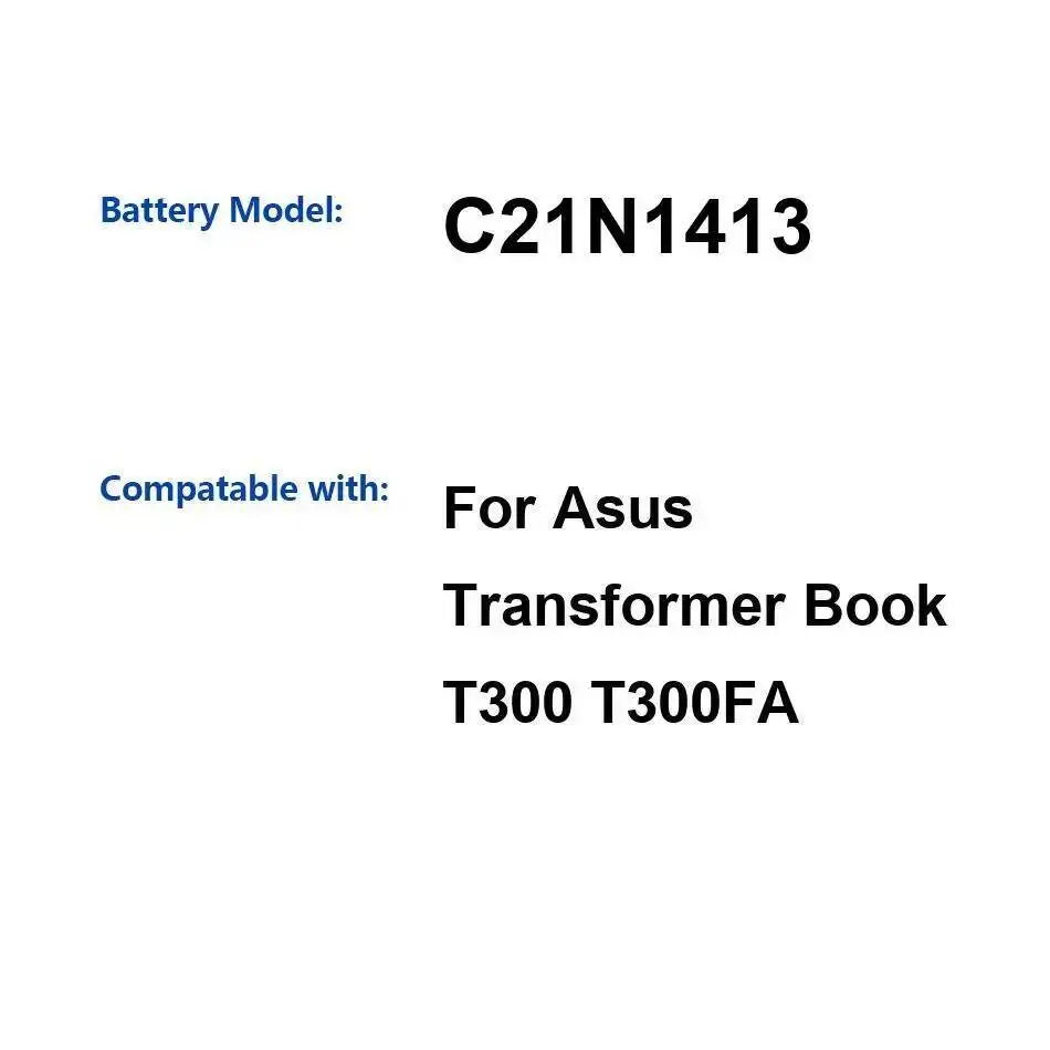 

Для Asus Transformer Book T300 T300FA 3900 мАч Премиум Сменный аккумулятор для ноутбука C21N1413