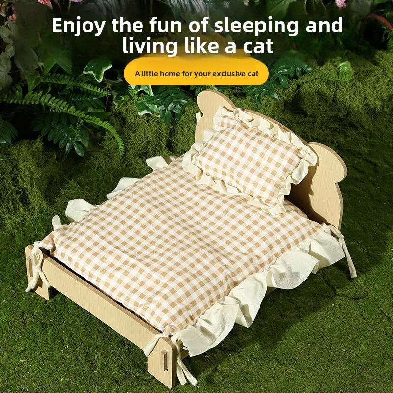 

Теплая съемная деревянная кровать, диван, коврик для зимы, большой размер, товары для домашних животных, домашняя палатка, дизайн дивана