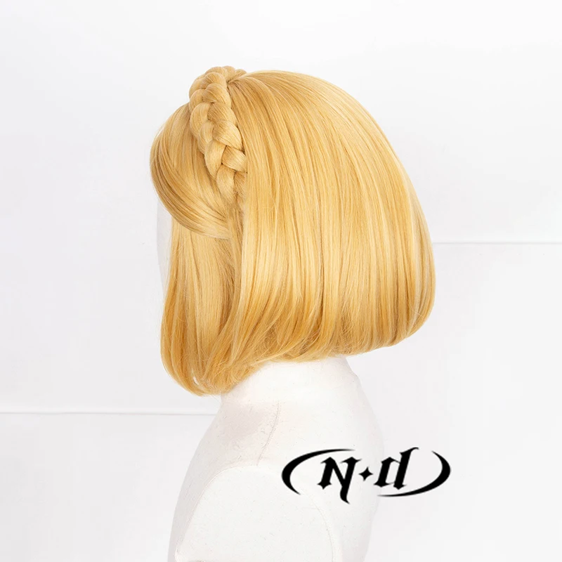 ND Zelda Cosplay perruques jeu Cos Cosplay cheveux blonds perruques pour Comic Con Coser Costume thème fête résistant à la chaleur synthétique