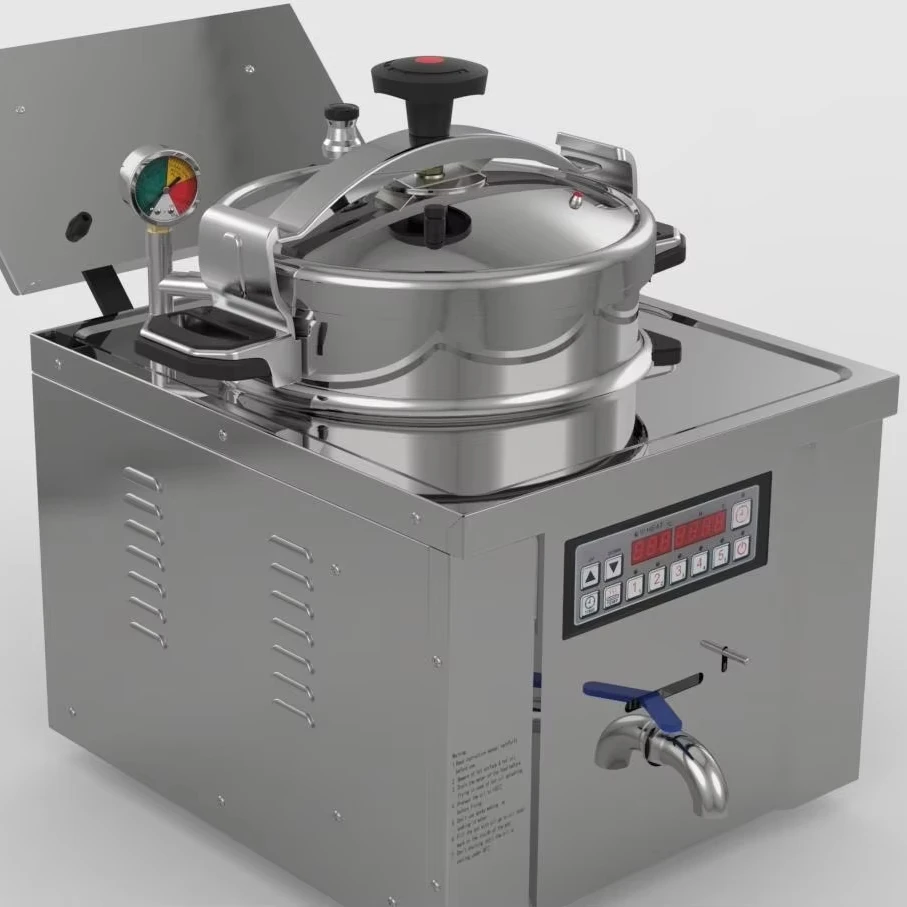 

MDXZ-22 Chicken Table Top Oil 22l Pressure Open Fryer Fried Chicken Fryer