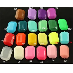 50pcs 10x14mm 13x18mm 18x25mm Colors Marquise Rectang RectSequare candy Acrylic Fancy Stone Pointed back Droplet Beads No holes