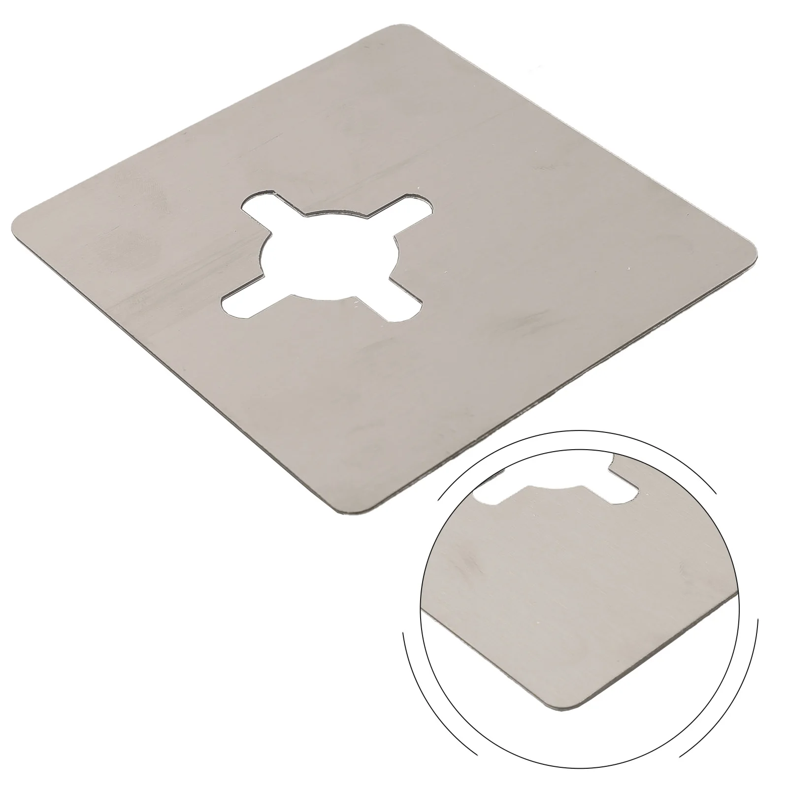 2 قطعة لوحة إصلاح الفولاذ المقاوم للصدأ قفل الكرة لوحة إصلاح ثابتة قفل غرفة النوم قفل باب الغرفة لكمة خالية قفل الباب لوحة إصلاح