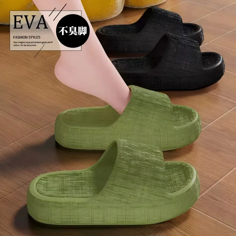 

Summer New EVA Slippers for Women, Thick Bottom for Men, Indoor Home, Cooling, Bathing, Bathroom, Anti Slip