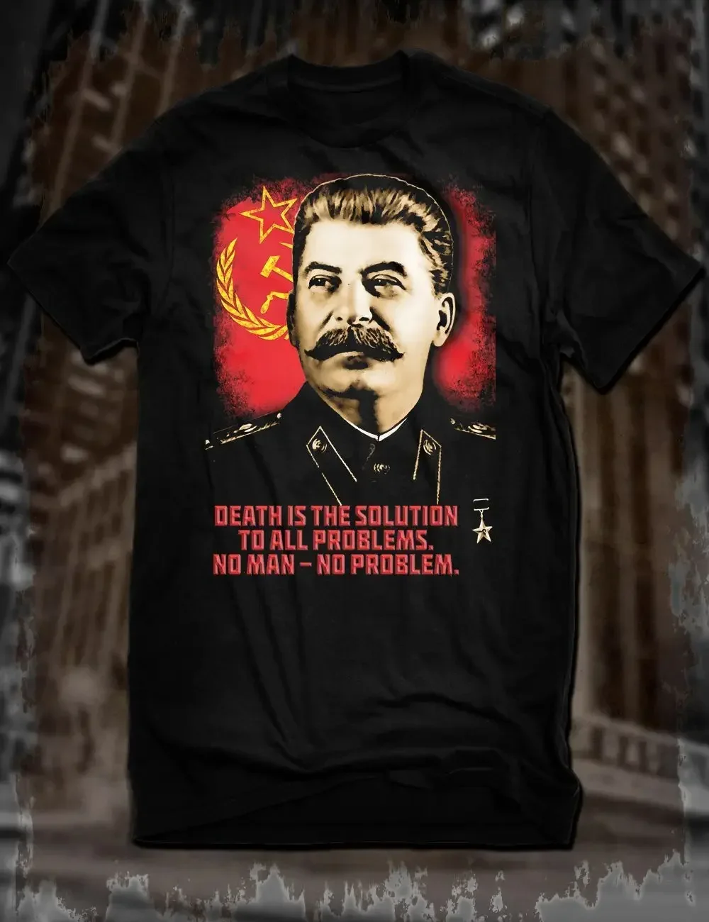 Joseph Stalin Communist USSR Leader Socialist Russia T-Shirt 100% Cotton O-Neck Short Sleeve Casual Mens T-shirt Size S-3XL