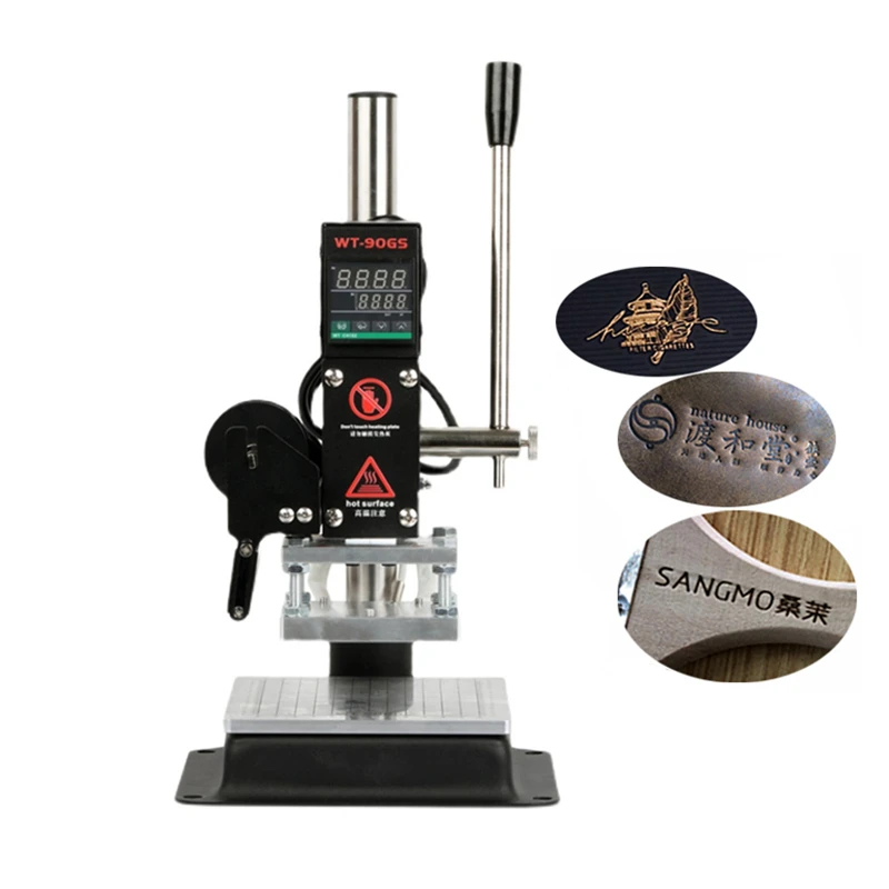 Hot Foil Stamping Embossing Machine 500W Black Digital Display Versior Or Silver Mechanical Edition Including Bracket For Paper