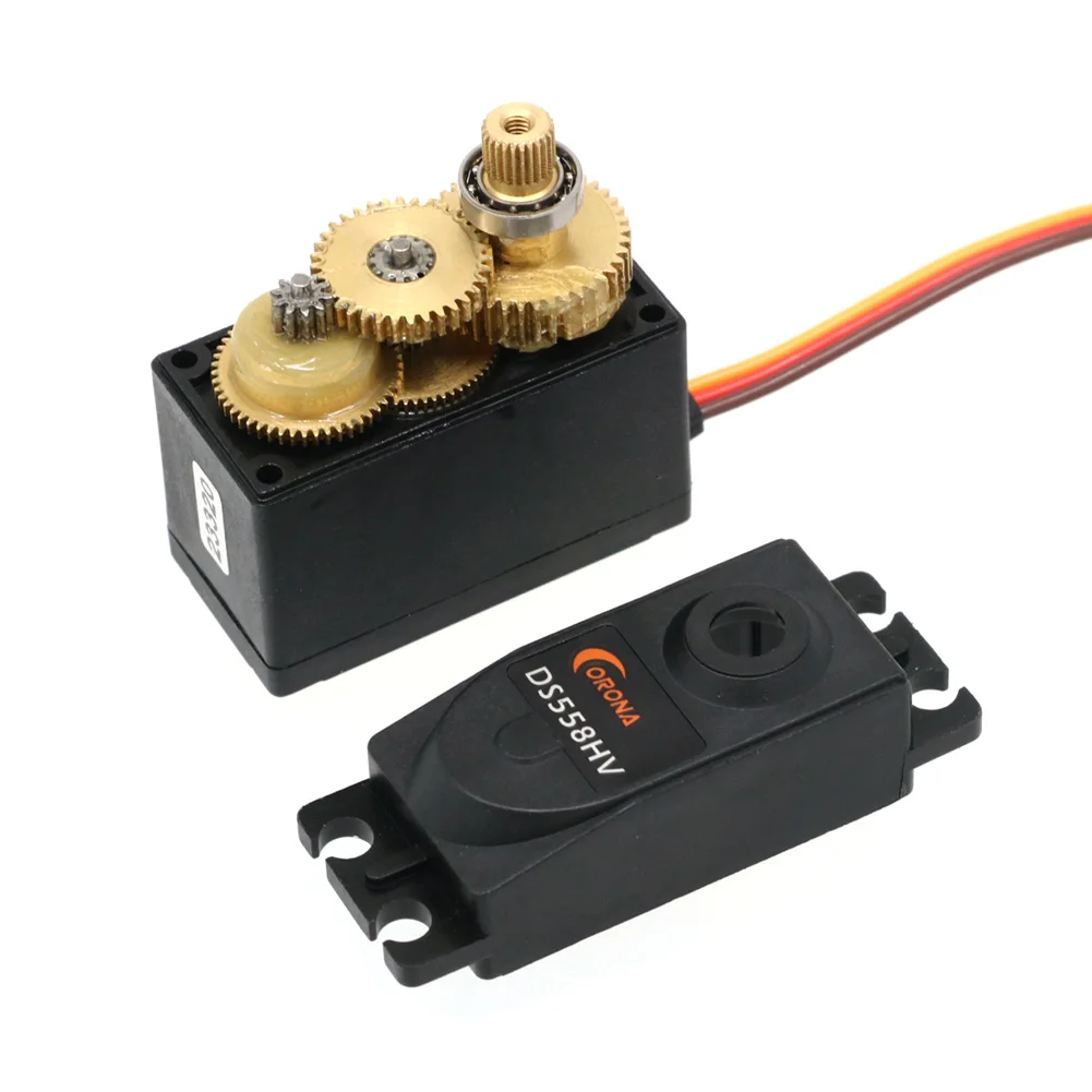 Corona DS558HV Cyfrowy standardowy serwomechanizm z metalową przekładnią 14 kg / 0,18 s / 58 g do symulatora robota samochodowego RC samolotu