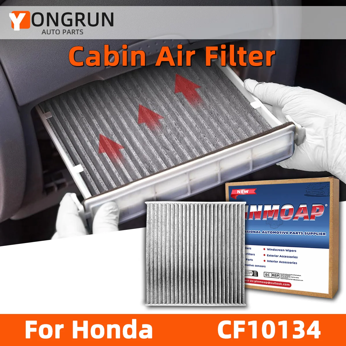YONGRUN 1/2/5pcs Car Air Filters Replacement Of Car Engine Air Filters Suitable For Honda Pilot 2009-2013 Car Parts Oem CF10134