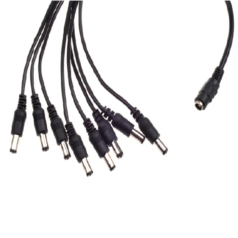 Gadinan 10 pz/lotto Cavo 1 Femmina a 8 Maschio DC Power Splitter 5.5mm/2.1mm per CCTV Cavo Splitter di Alimentazione Della Macchina Fotografica