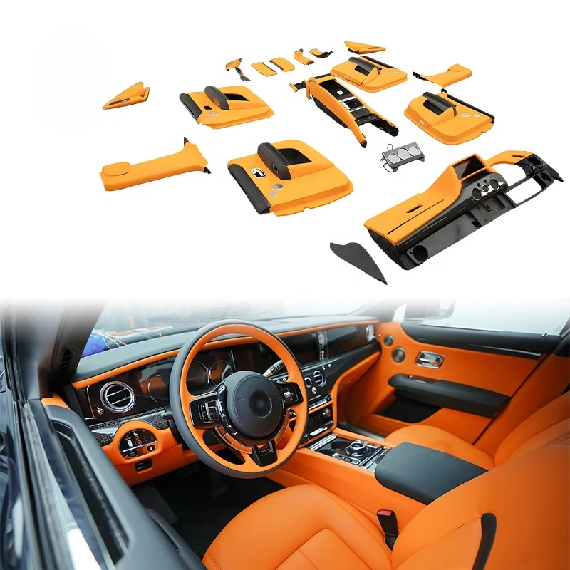 

Аксессуары для салона автомобиля Rolls Royce Ghost, старый в новом стиле, внутренний центр управления, дверная панель, чехлы на руль