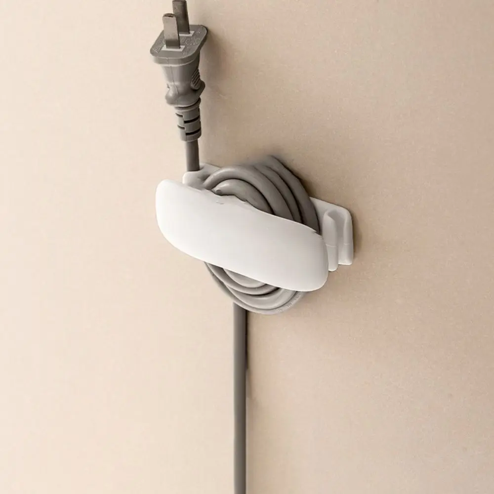 2 PCS Safety Silicone Cord Wire Organizer Placement Rack Self-Adhesive Cord Hooks Wrap Clips Appliance Stand Office