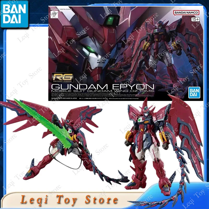 Bandai Original RG MS-06F-06S 00 QAN ZETA GOD RX-78-2 GUNDAM EPYON Action Anime Figures Toys Gift Assembly Model Ornaments view 3
