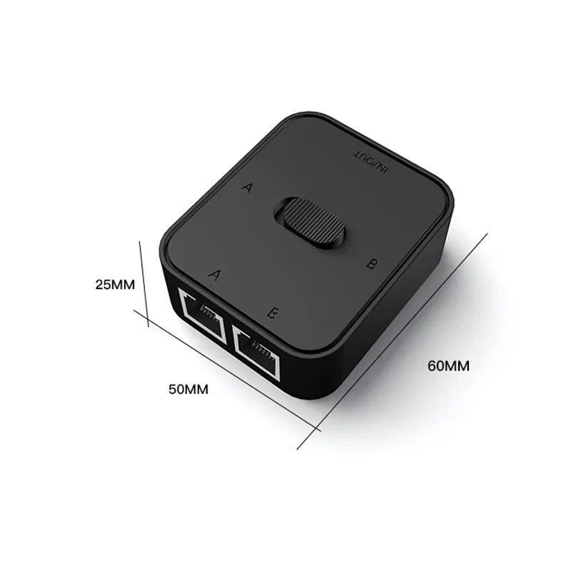 1000Mbps RJ45 Splitter 1 Ke 2 Adaptor Ethernet Kabel Jaringan Internet Extender Konektor RJ45 untuk PC Laptop TV Box Router