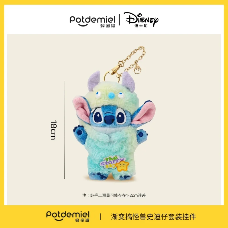 Auf Lager Authentischer Disney Halloween Kürbis Stich Anhänger Plüsch Puppe Rucksack Anhänger Stich Puppe Schlüsselanhänger Paar Festival Geschenk