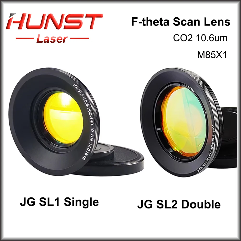 HUNST CO2 F-theta Scan Lens 10.6um  70 110 175 210 250 300mm Laser Engraver Field Lens for Optical CO2 Laser Marking Machine