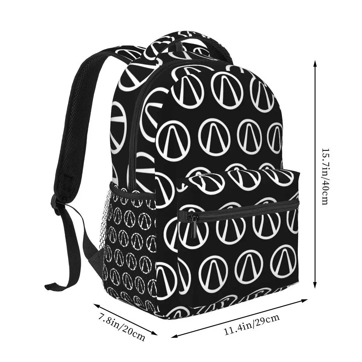 Borderlands White Emblem Backpack Hot Sale Daypack Large Capacity Kids BookBag School Bag Shoulder Bags for Men Women