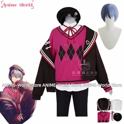 Game Project Sekai Aoyagi Toya Cosplay Costume Cute Party Suit With Hat Halloween Carnival Uniforms Anime Clothing Wig S-XL