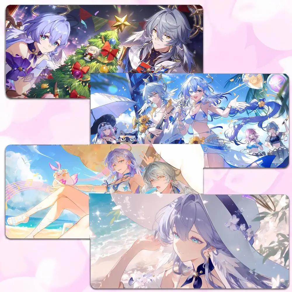 Sci-Fi Anime R-Robin Honkai Star Rail Mouse Pad Thick Lock Edge Gaming Desk Mat Large Size PC Mouse Pad Home decor