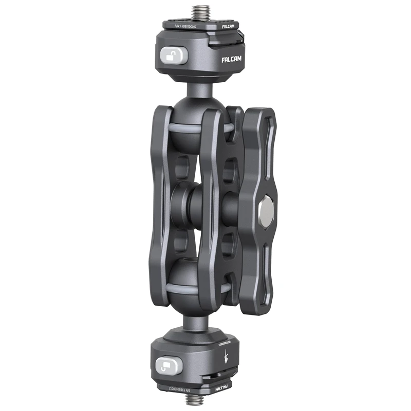Ulanzi Falcam F22 Magic Arm met dubbele kop en snelsluiting 360° ° Universele verstelbare cameraklem Super Clamp DSLR-accessoires