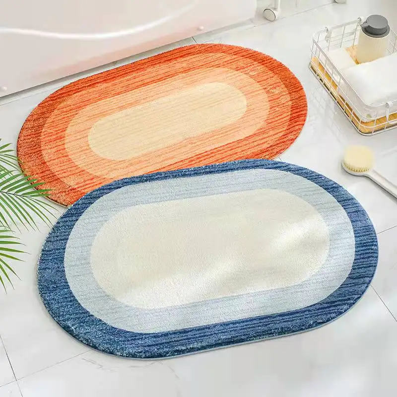 Gradient Color Bath Mat Rug Home Carpet For Living Room Entrance Doormat Door Bedroom Toilet Bathroom Hallway Non-Slip Foot Pad