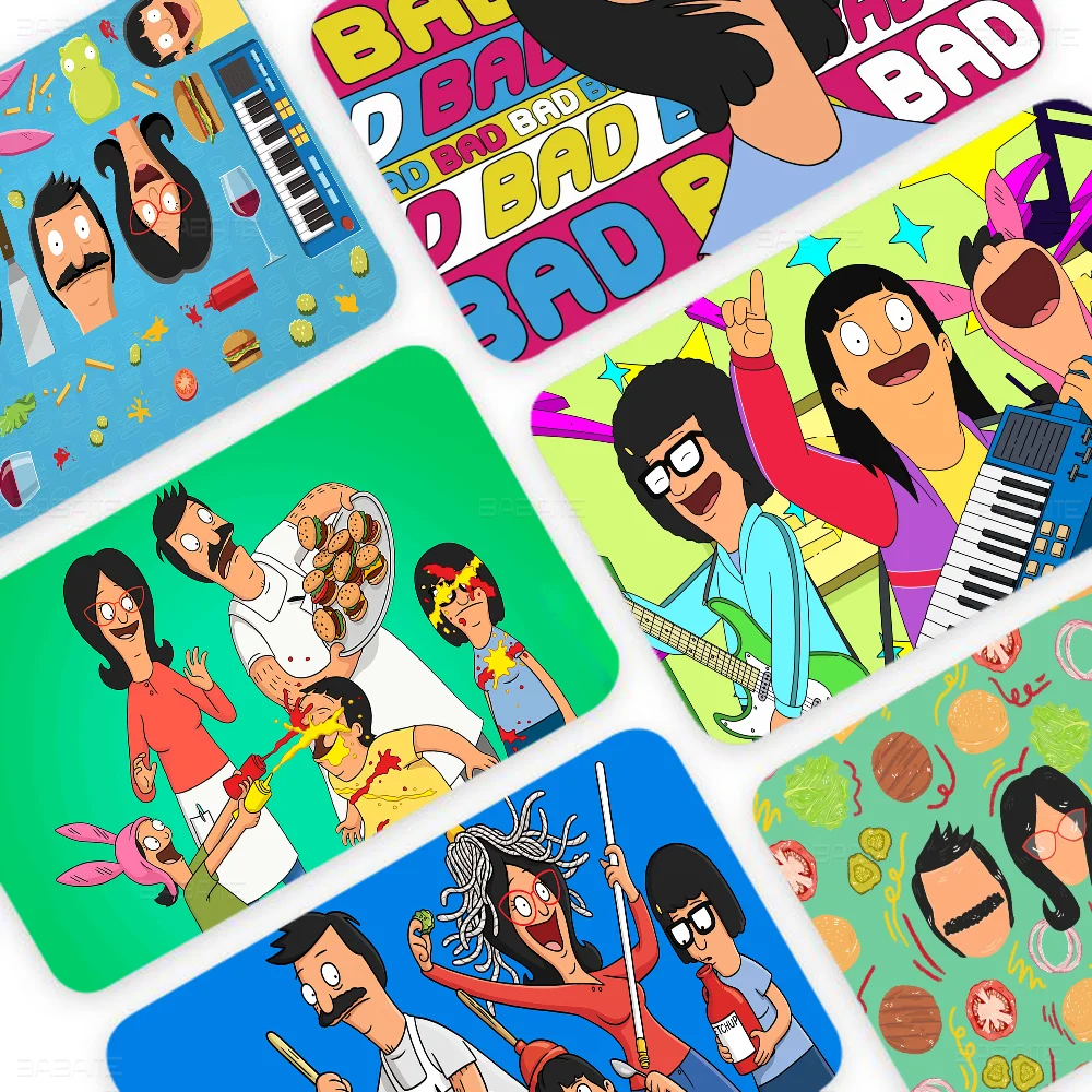 B-Bobs B-Burgers Anime Spend Or Save Funny Shell On Off Ultra Thin No Fade Sticker Skin Cover Film For Debit Credit Card