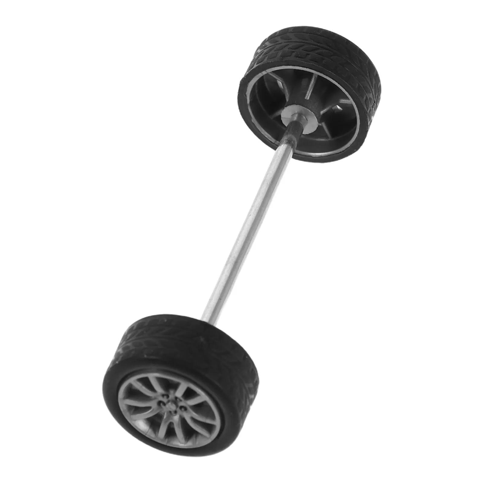 40Pcs Four-Wheel Drive Car Wheels Precision Rubber Tires Axles for Rc Mini Cars Vehicle Repair Replacement Parts Kit