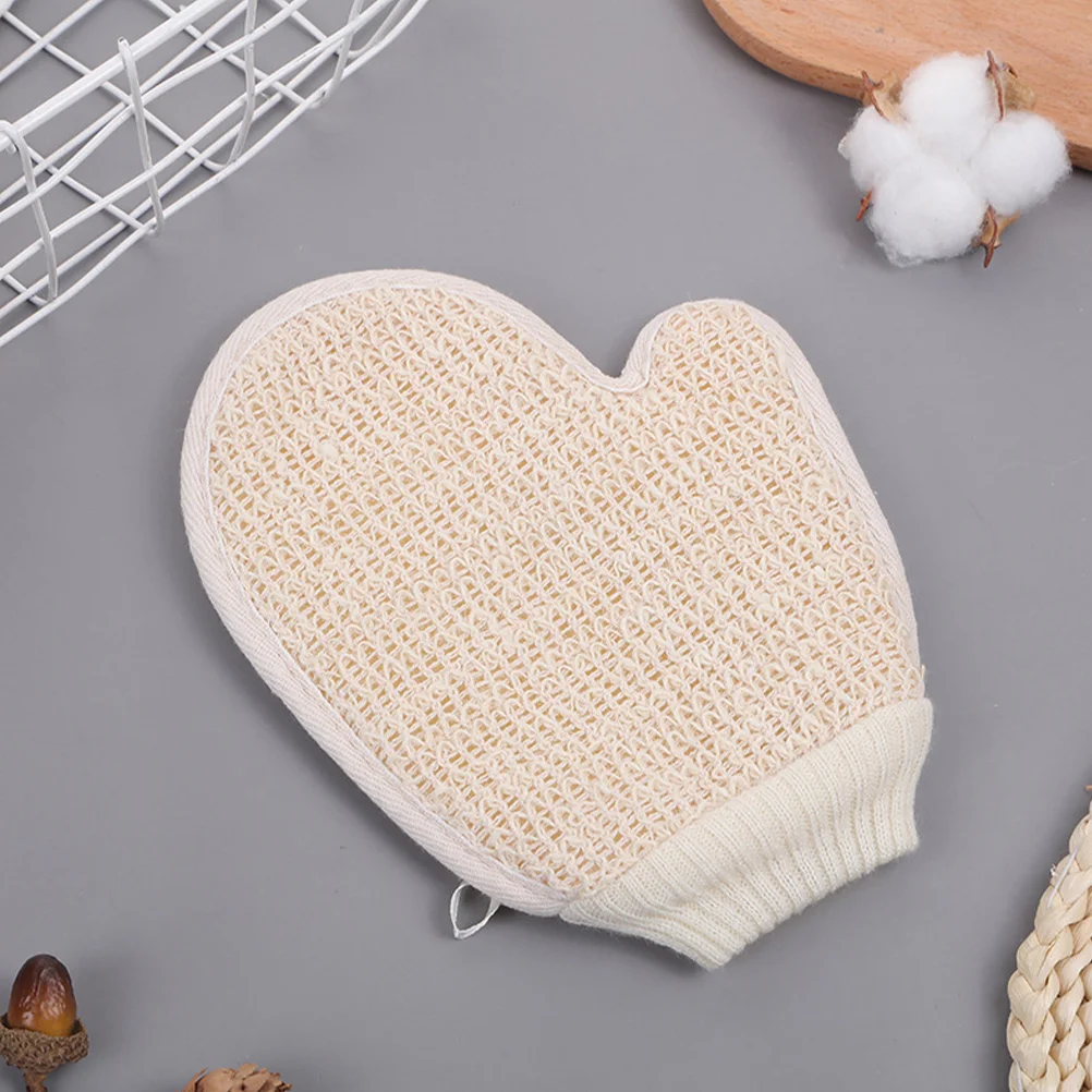 2 Pcs Bath Mud Gloves Sponges for Shower Accessories Exfoliating Body Scrubber Brush Composite Back Washer Soap