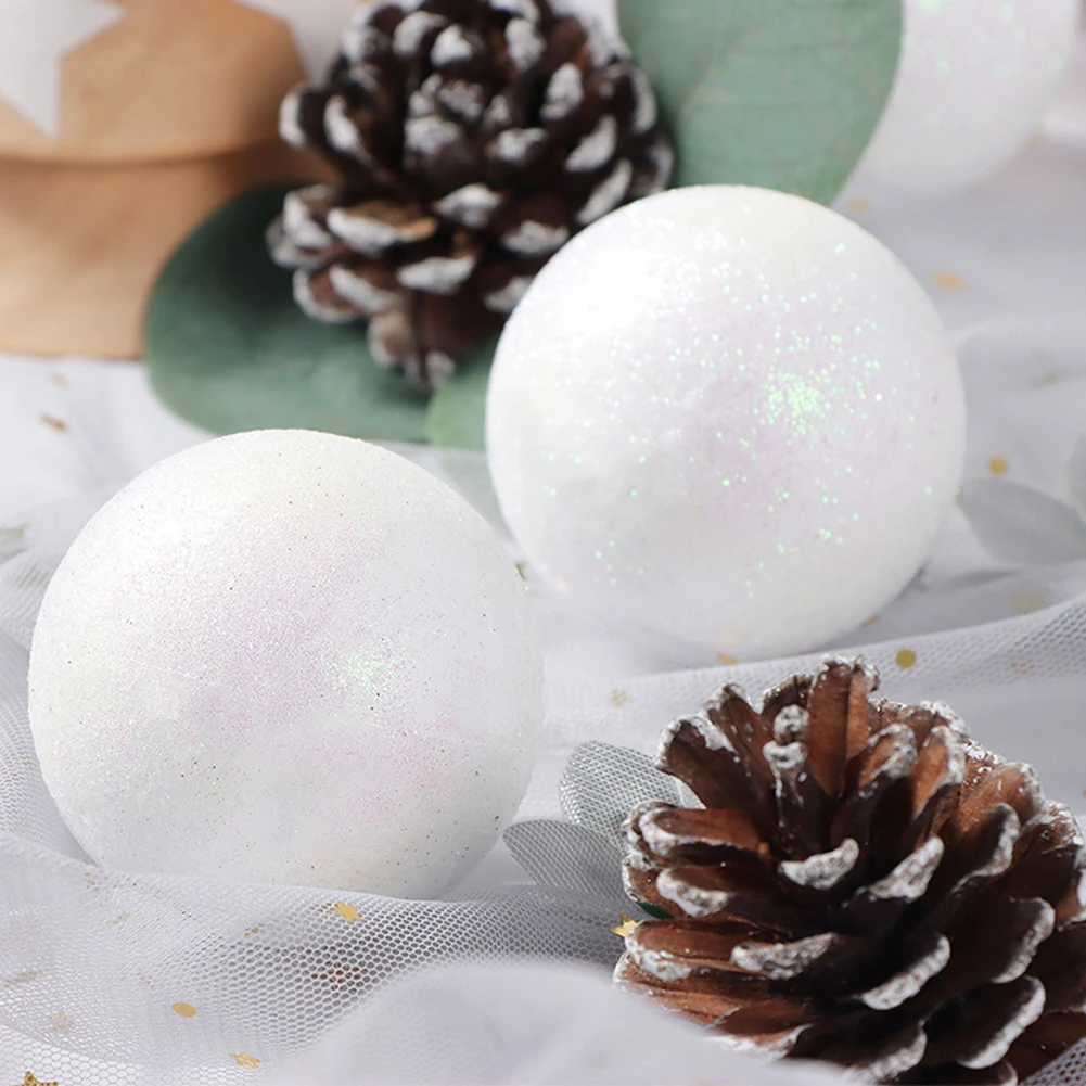 10 قطعة كرة عيد الميلاد شجرة عيد الميلاد الديكور الحلي للمنزل ديكور هالوين السنة الجديدة نافيداد قلادة الكرة 2024