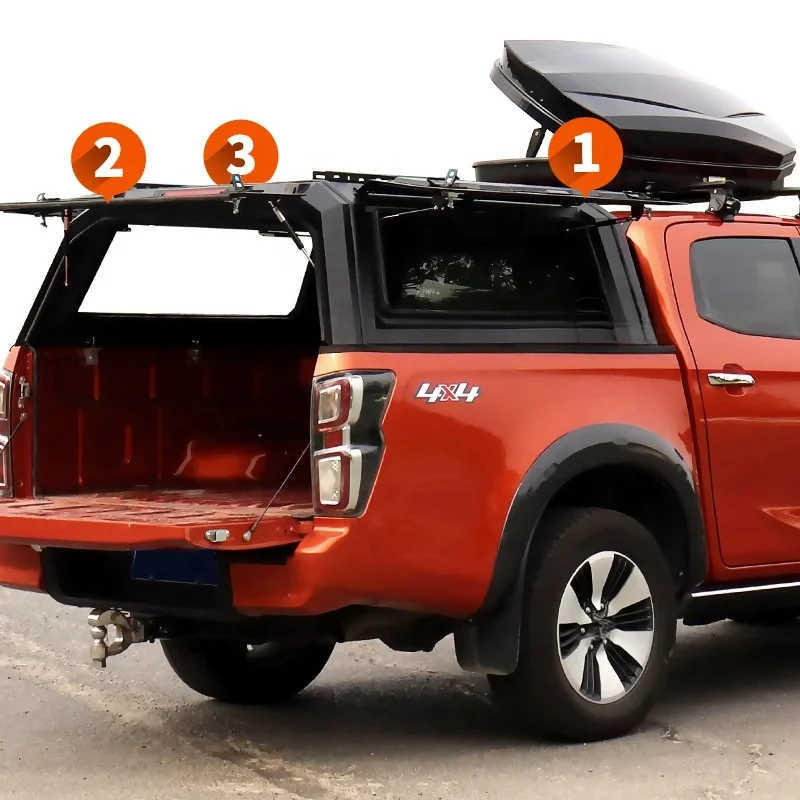 

High Qualit Aluminum Alloy Truck Bed Topper for F150 Folding and Roll-up Pickup Cover with Waterproof Locking