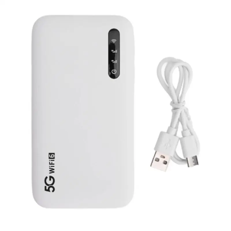 A13E-Mobile Hotspot Router 5G Wifi 6 5000Mah Battery Supports 16 Devices SIM Card Slot Portable For Phone Tablet Travel
