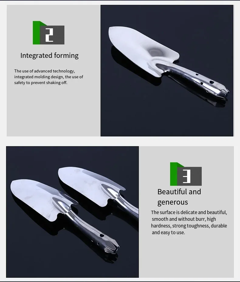 Stainless Steel Small Shovel Planting Flowers Garden Tools Pot Planting Gardening Digging Soil Succulent Flower Spade